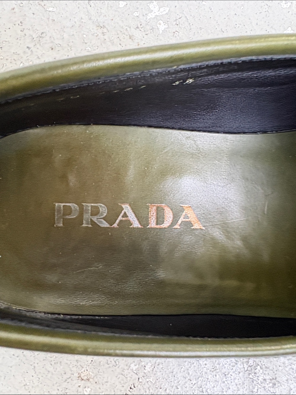 Prada all green leather loafers - Picture 11 of 11